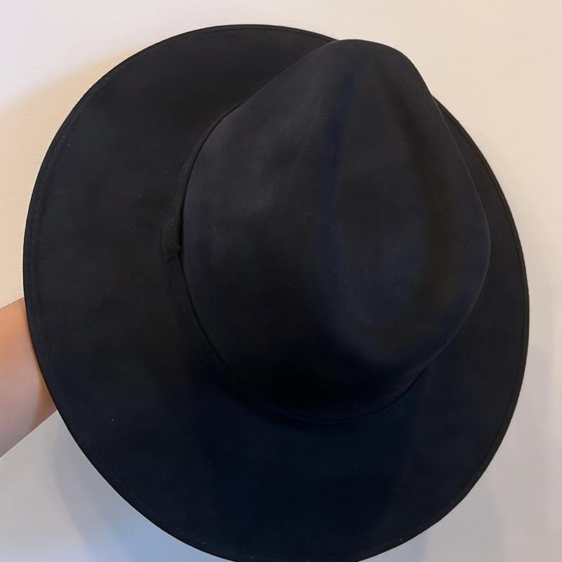 premium classic black fedora, fedora suede hat, fall accessories, fedora hat, boater hat, womens hat, western hats, cowboy hats, Winter Plain