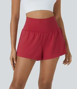 Halara SoftlyZero Airy Super High Waisted 2-in-1 Cool Touch Yoga Shorts with Pockets 3"/5"/7“