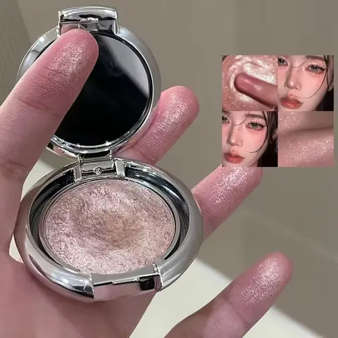 [HERORANGE Eyeshadow Palette] Multi-functional, highlighter, Glitter palette, Shimmer pigment palette, Photogenic palette, shimmering contouring product for highlighting, sculpting natural glow, perfect for stage performances, parties, music festivals