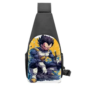 DRAGON BALL Anime Sling Backpack Crossbody Sling Bag  Chest Bag shoulder bag Fanny Pack Cross Body Bag For Outdoors Hiking  Traveling  Goku Vegeta for men women Durable