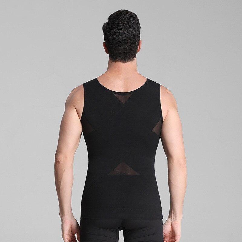 Chest Compression Vest Men Gynecomastia Body Shaper Sleeveless Posture Corrector  Waist Control Tummy Trimmer Tops