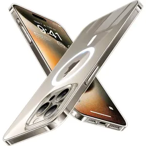 For iPhone 16 Pro Max 16 15 14 13 12 11 17 ip17 17promax Case Clear [Compatible with MagSafe] [Ultra Thin] Hard PC Cover Anti-Scratch Phone Case