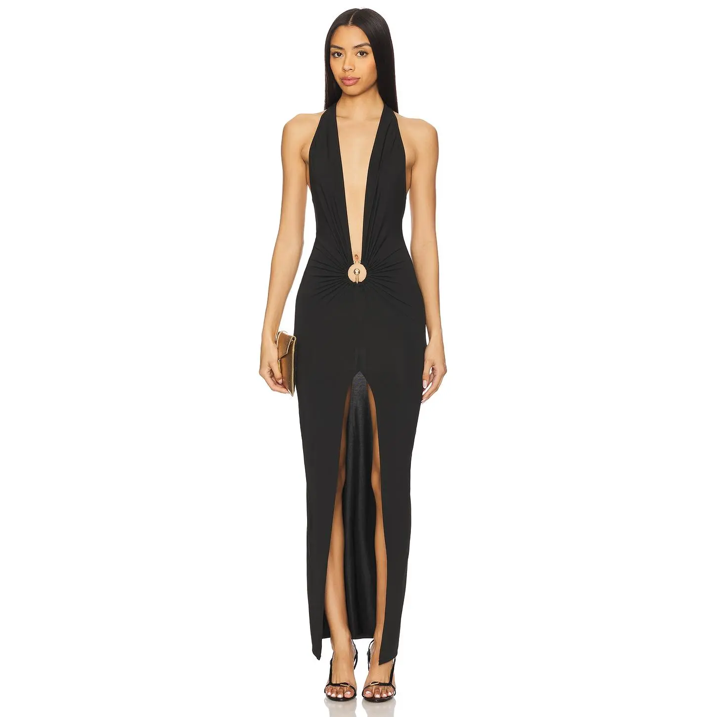 superdown Cambri Maxi Dress in Black