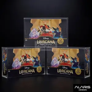 Disney Lorcana Booster Box Acrylic Case Magnetic UV Protection