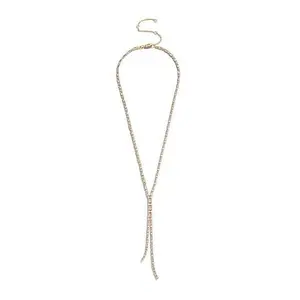 BAUBLEBAR Goldtone Crystal Lariat Necklace