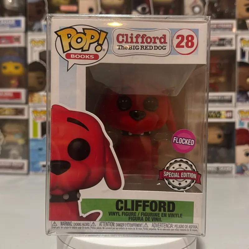 Clifford the Big Red Dog Flocked Special Edition Collectible Figurine Toy