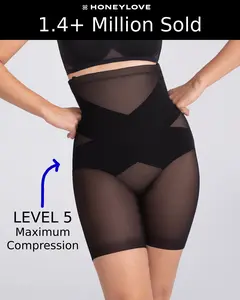 Honeylove SuperPower Short - Level 5 Maximum Compression Shapewear for Women
