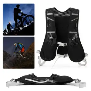 Hydration Running Vest for Men and Women Breathable Reflective Lightweight Cycling Backpack with Multiple Pockets