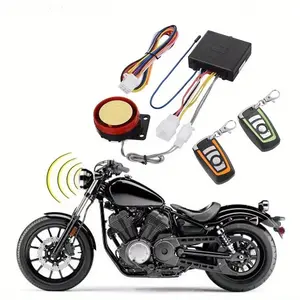 All-Weather Motorcycle Alarm System - Advanced One-Way Engine Start, 125dB Sound Alert, Universally Compatible for 12V Bikes
