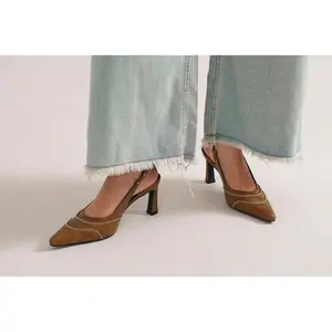 TRINEE-15 Modern Slingback Heels with Sleek Design