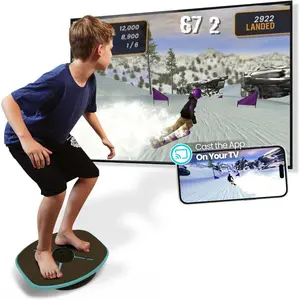 GoBalance Board - App-Enabled  Board.   Sensor, 12 FREE Interactive  - Fun,   and  Gym Workout! Boost Coordination & Strength for Teens and Adults