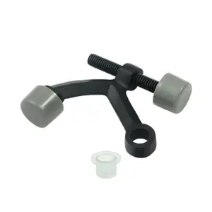 212 MAIN Hinge-Mounted Pin Stop, Black Solid Brass Door Hardware, Weatherproof, Corrosion-Resistant