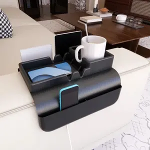 Space-Saving Sofa Hanging Storage Bag, Non-Slip Silicone Armrest Cup Holder, Multi-Functional Easy Foldable Magazine Rack