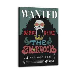 Wanted Brook Artistic Wall Decor, Waterproof Canvas Poster, Cute And Vibrant Poster for Bathroom, Living Room, Bedroom, Dorm, A Perfect Gift Idea for Home Decor