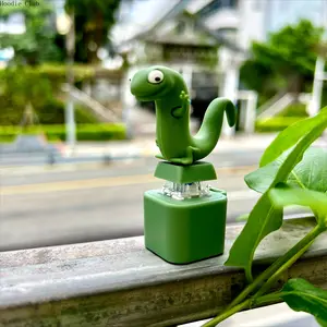 LED Lizard Frog Keychain Light, Color-Changing Rechargeable Button Toy, Cute Animal Sound & Light Fidget Keychain, Lightweight Portable Gadget for Kids & Adults, Valentine’s Gift, Party Favor, Backpack & Daily Carry Accessory