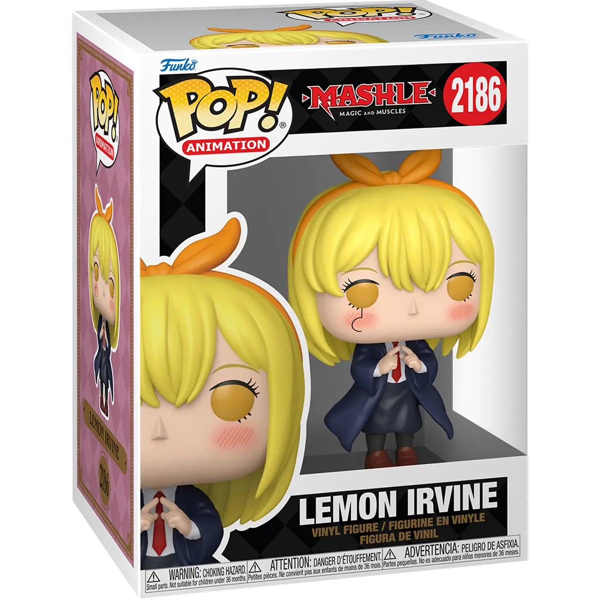 Funko Mashle Series Lemon Irvine New Iconic Collectible Single Vinyl Figure #2186, Display Piece