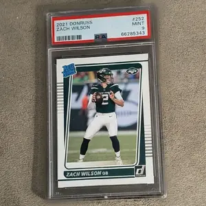 Donruss 2021 Rated Rookie #252 PSA 9 Mint Zach Wilson Rookie Card