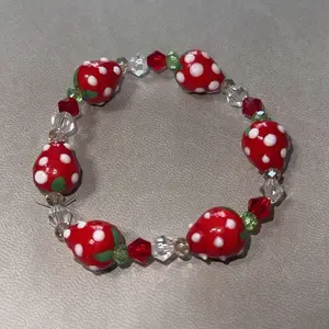 Ruby red bracelet