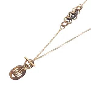 Pre-owned HERMÈS Others Small Leather Goods Eurydice PM Buffalo Horn Necklace