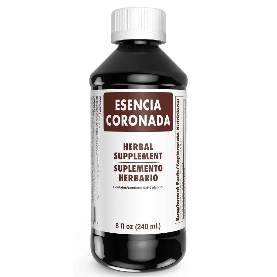 ESENCIA CORONADA Herbal Relaxation Supplement | 8 fl oz | 1-Pack | Licorice root & passion flower blend for stress relief, sleep & digestive support