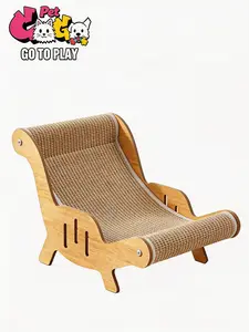 No More Scratched Couches! Sisal Lounge Chair Cat Scratching Board | 2-in-1 Durable Cat Scratcher Bed Furniture for Indoor Cats Kittens Play & Rest