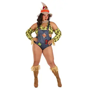 Plus Size Sexy Country Scarecrow Costume for Women