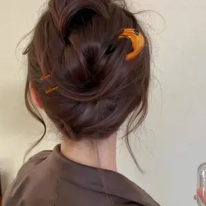 4 Piece U-Shaped Hair Sticks Fashion Geometric Design, Stylish Women's Hair Accessories, Suitable for Daily Use, School, Vacation, Dating