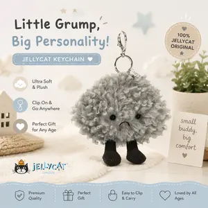 Little Grump Jellycat Keychain – Soft Plush Buddy for All Ages