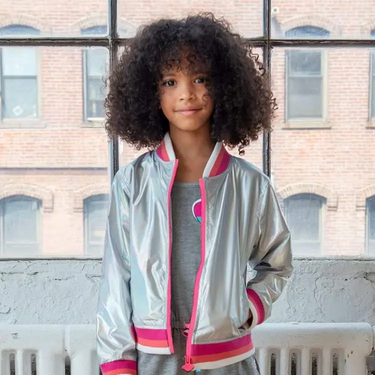 IRIDESCENT NIKKI BOMBER JACKET