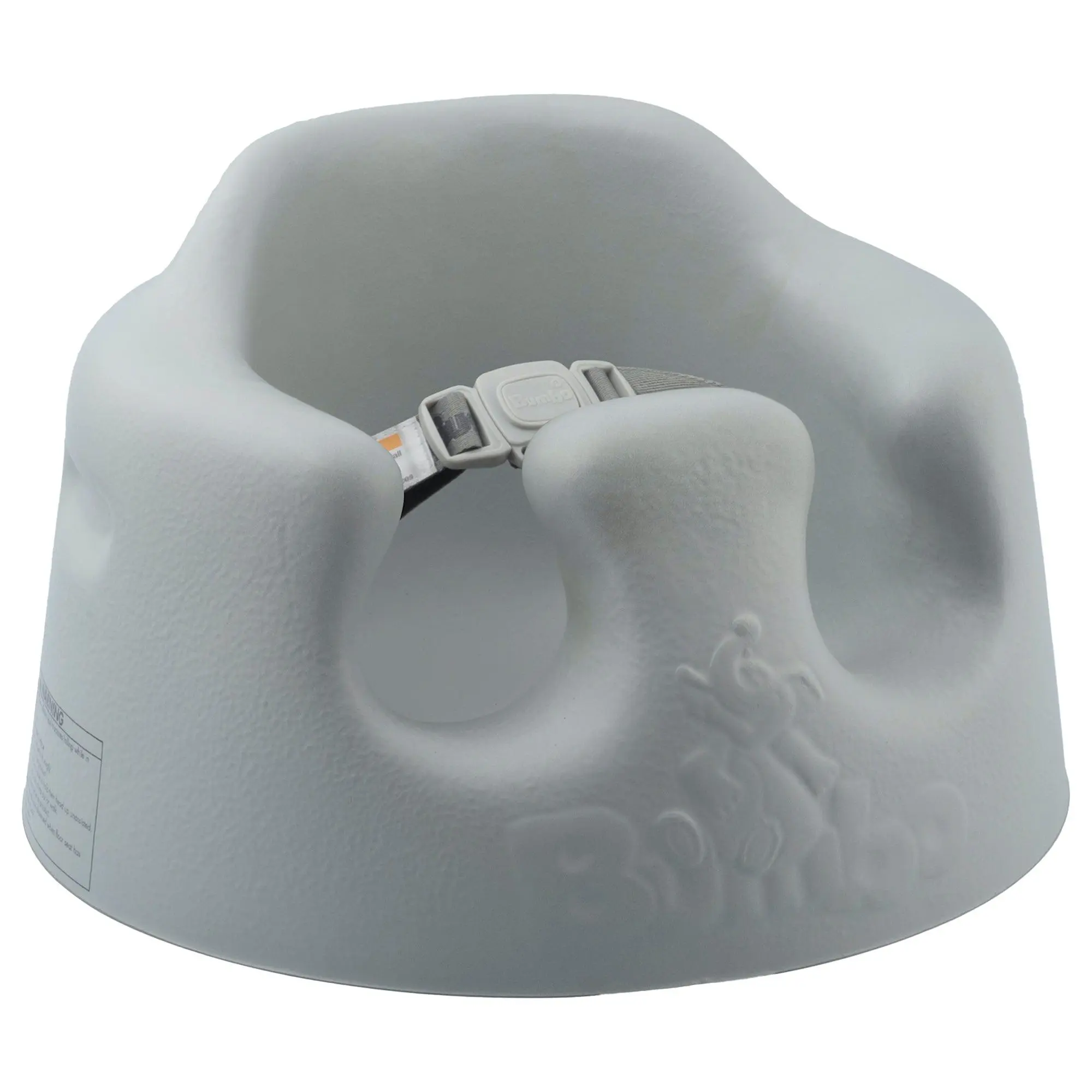 Bumbo Infant Floor Seat Baby Sit Up Chair with Adjustable Harness, Cool Gray