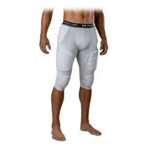 McDAVID Rival 7-Pad ¾ Tight with High-Density Thigh Pads - Football Protection for Hips Thighs Tailbone & Knees, 7 Pad Coverage, EVA Foam, Lightweight & Breathable, Durable Compression, Summer Use