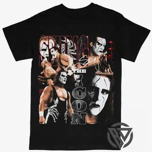 Sting Tee Shirt The Icon ECW WCW WWF WRESTLING