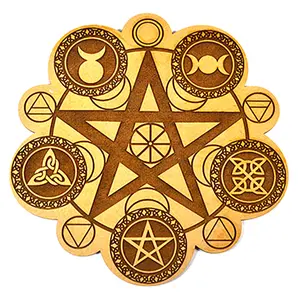 8" Pagan Crystal Grid - Sacred Geometry Board