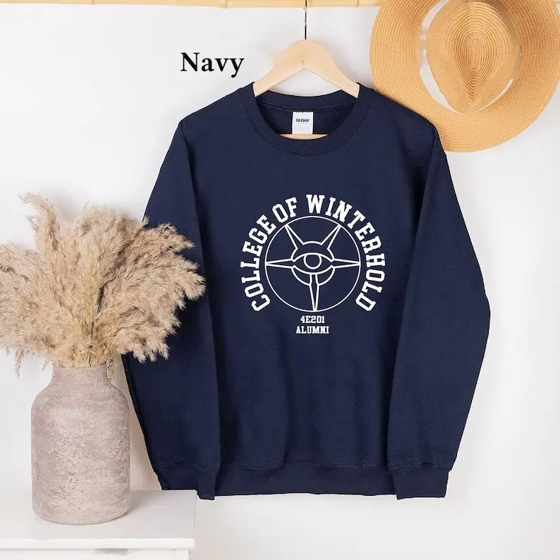 College of Winterhold Champion Sweatshirt T-shirt Hoodie , Elder Scrolls Skyrim Apparel, Skyrim University Gamer Shirt - Winterhold Shirt Sweatshirt, Hoodie, Comfort Colors