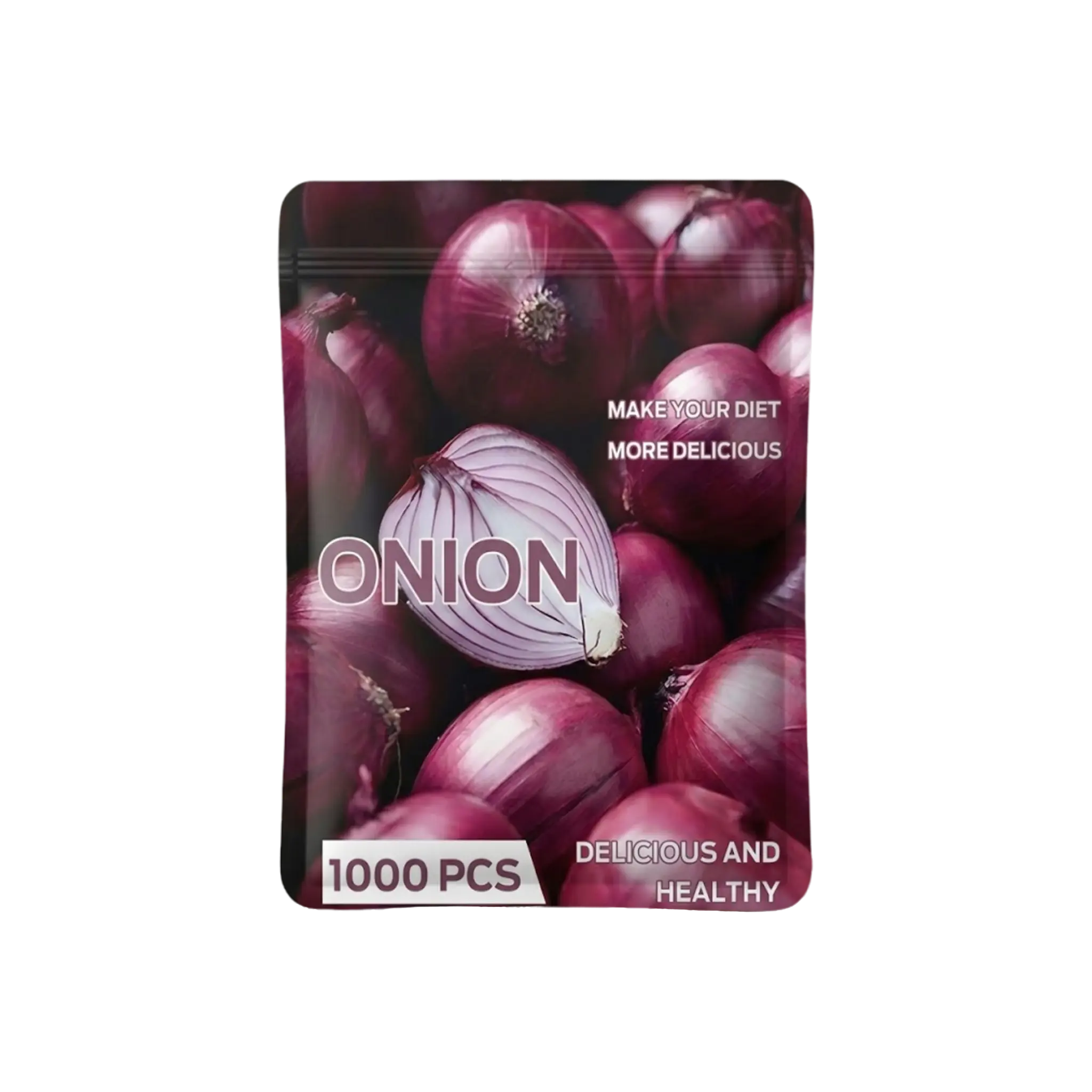 1000 Heirloom Red Bulb Onion Vegetable Seeds, Round Firm Bulbs, Mild Sweet & Crisp Texture, Moist, Easy to Grow for Salads, Sandwiches, Kitchen Use, Reliable Yields for Home Garden Sowing