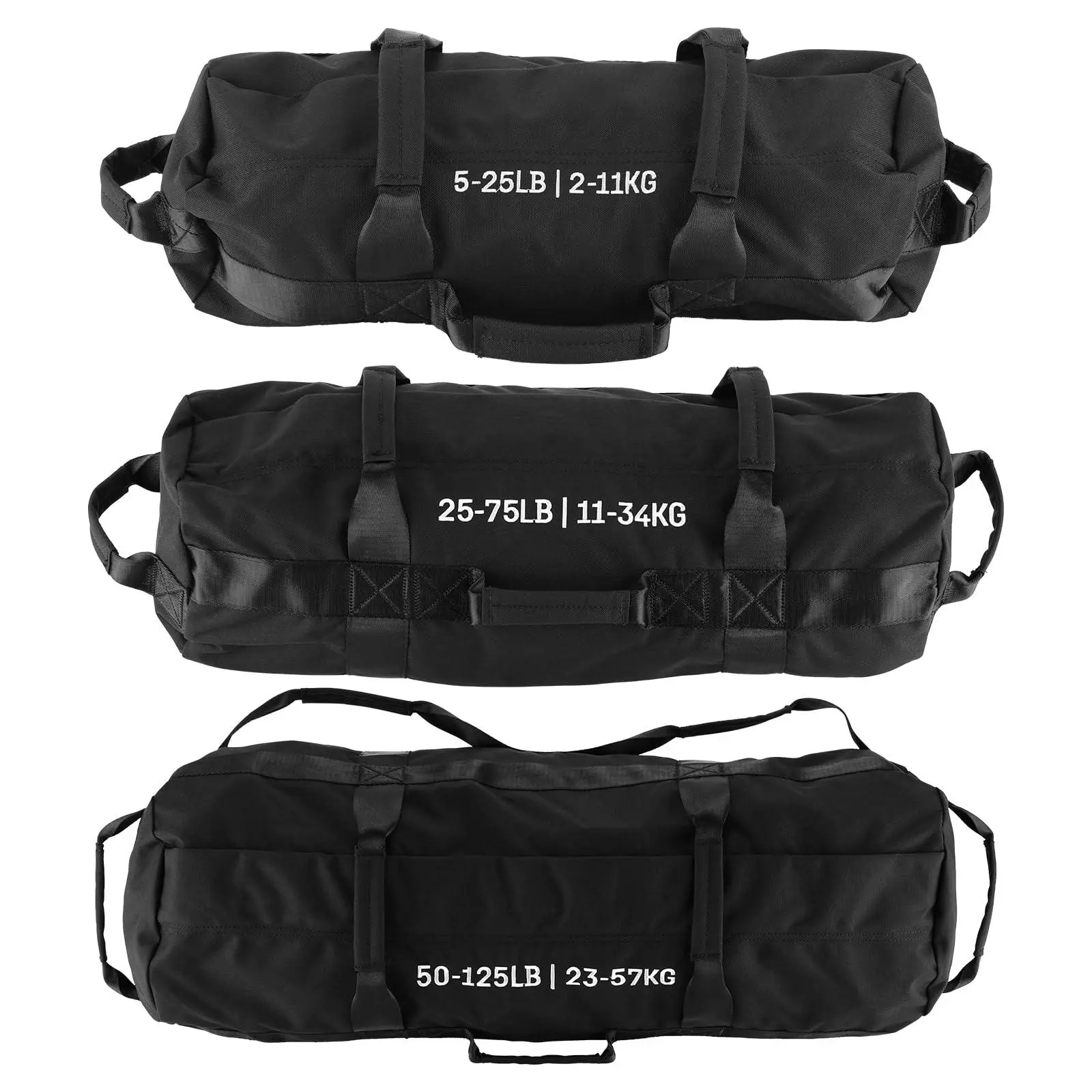 Adjustable Heavy Duty Workout Sandbag for Strength Training Multi Handle Functional Fitness Equipment Durable Leak Proof Portable for Home Gym Powerlifting Full Body Workouts
