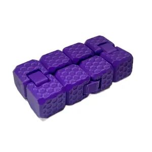 Infinity Cube Desk Decor Figurine Hexagon Texture - High-Quality PLA, Durable Construction, Pocket-Sized Accessory Ornaments Smooth Gift