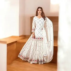 partywear divider set sequence work Dress Womenswear fully embroidered perfect for any special occasions Formal Pink