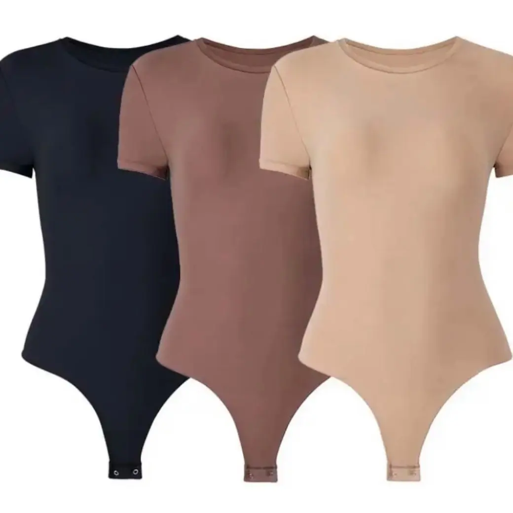 Coco Short Sleeve BodySuit, Comfortable, Buttery Soft, Double Lined.