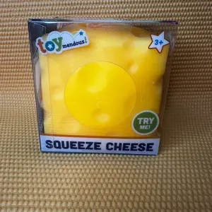Toy Mendous Squeeze Cheese squishy stress relief Toy for Kids Ages 3+ Fun Interactive Plaything