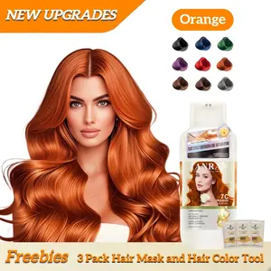 2025 Explosion Hair Dye Shampoo, New Upgrade Orange Hair Dye Shampoo, Floral Scent Long Lasting, Not Pungent, Not Harmful to Hair, Color Hair Dye Shampoo,  16.9 oz Red Copper Hairgloss Highlight Brown Blonde Haircare
