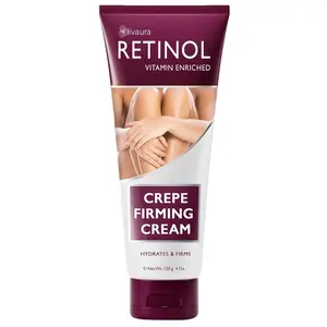 LIVAURA Retinol Anti-Aging Crepe Firming Cream - Tightens, Smooths, and Restores Skin Elasticity for a Youthful Glow 4 Oz Body Care Moisturizer