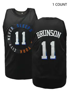 New York #11 Embroidered Basketball Jersey | Unisex Breathable Sports Top | Classic Retro Athletic Shirt for Game Day & Daily Wear