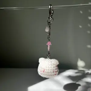 Crochet Kitty Keychain