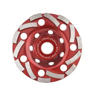 Gunpla Diamond Grinding Cup Wheel - 5" & 7" Sizes | Heavy Duty Turbo Row Segmented Disc for Angle Grinder, Precision Polishing & Cleaning Concrete, Stone, Granite & Marble  Universal Fit