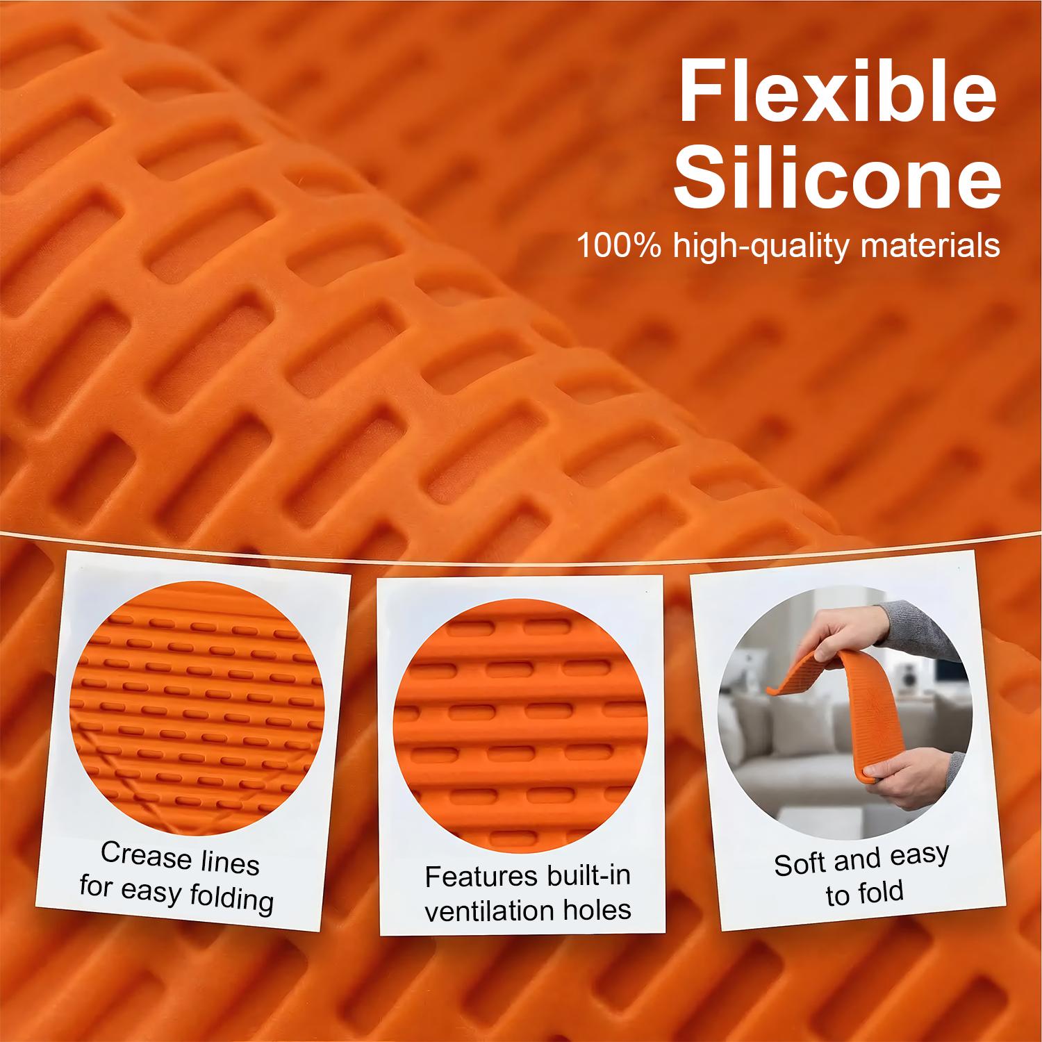 Flexible Silicone Aluminum Phone holder stand,Bendable Rollable Foldable Design,Universal Adjustable Anti-Slip Desktop Mount for Phone Tablet Laptop, Portable Ergonomic Holder for Home Office Travel