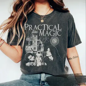 Vintage Practical Magic T-Shirt, Witch Shirt, Halloween Horror Movie Tee, Graphic 90's Shirt, Gift For Her