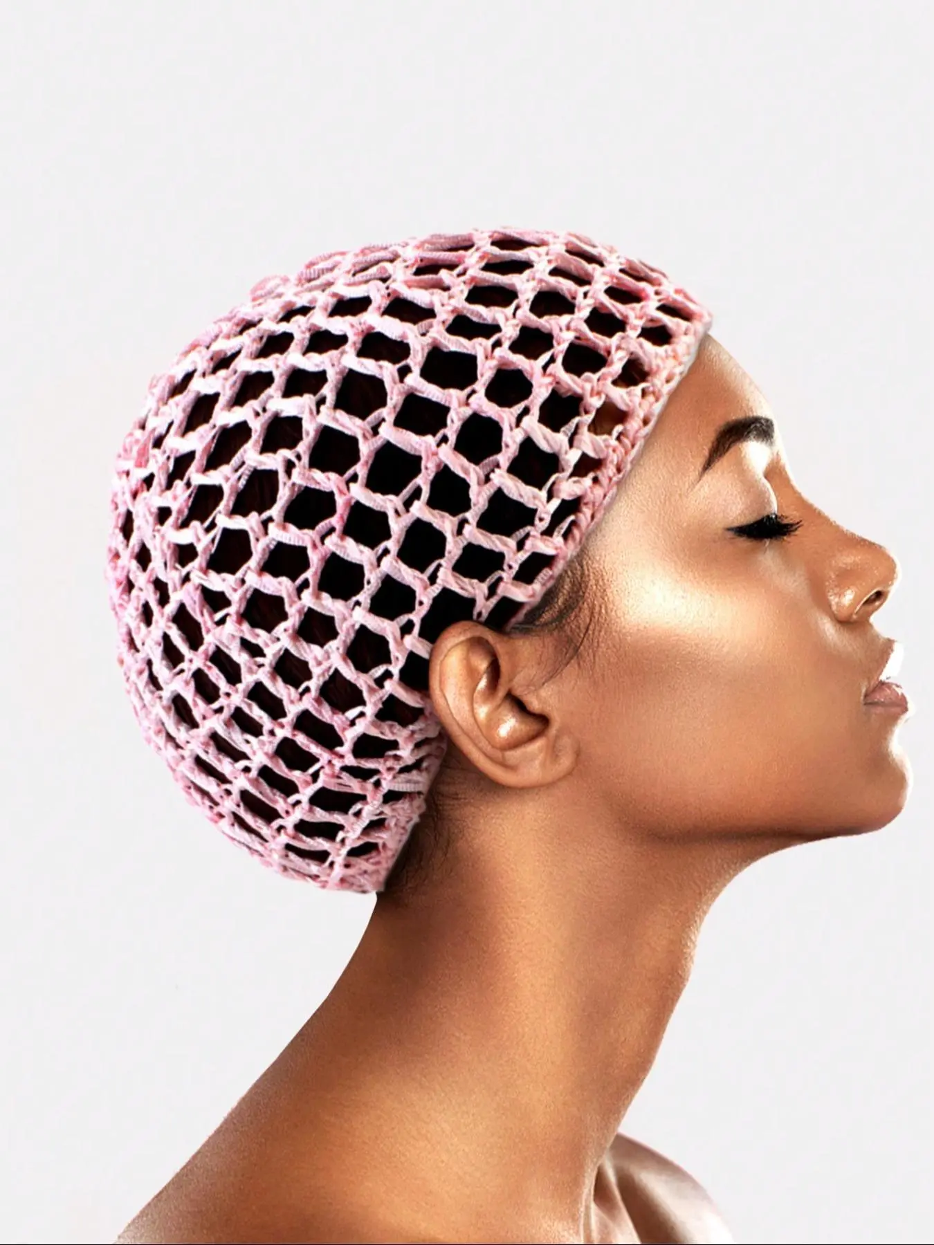 Solid Color Crochet Hair Net Cap, Casual Elastic Hair Net Cap for Women & Girls, Fashion Hair Accessories for Daily Wear, Wigcap