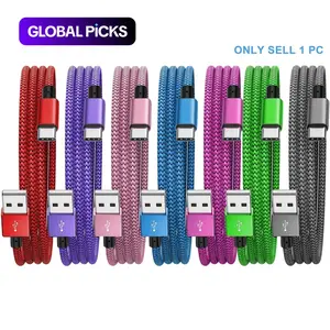 USB C Fast Charging Cable, 3.3/6.6/10ft, USB a to C Nylon Braided, Compatible with Samsung, Google, Moto, Android Phones