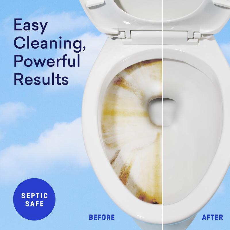 Blueland Toilet Bowl Cleaner Tablets, Eco-Friendly 100% Plastic-Free Tablets, Mineral and Plant-Based Cleaning Power, Septic-Safe